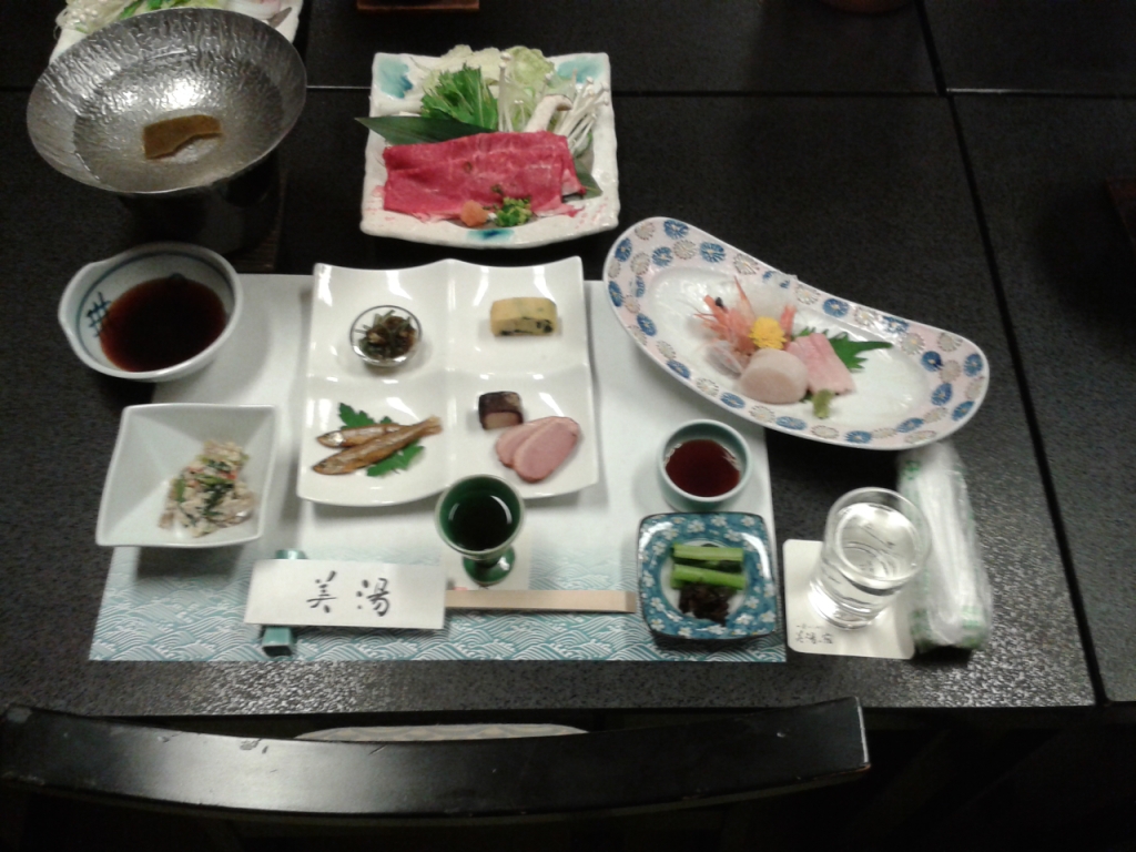One course of dinner at Ryoken Biyu