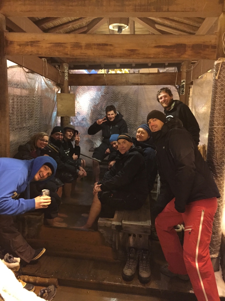 A foot Onsen during a walk through the old village area in Yudanaka