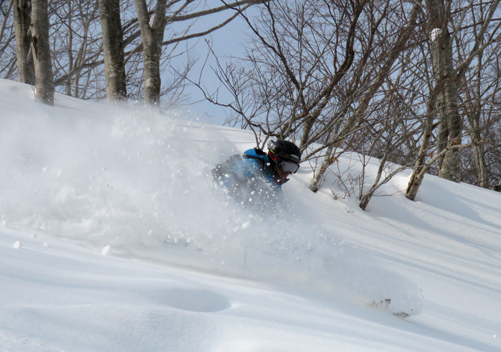 It hadn't snowed for a couple of days but the snow was still great