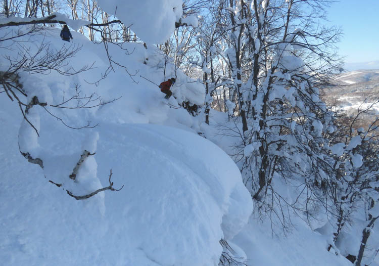 Who said Japan cat skiing wasn't steep?!