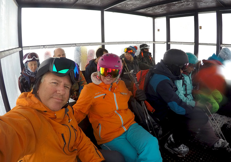 A functional snowcat cabin