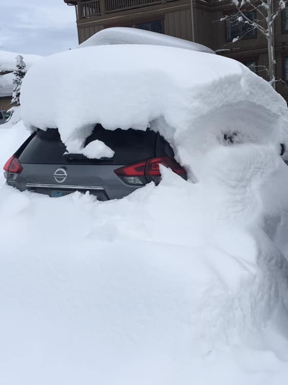 Lots of snow fell during our visit