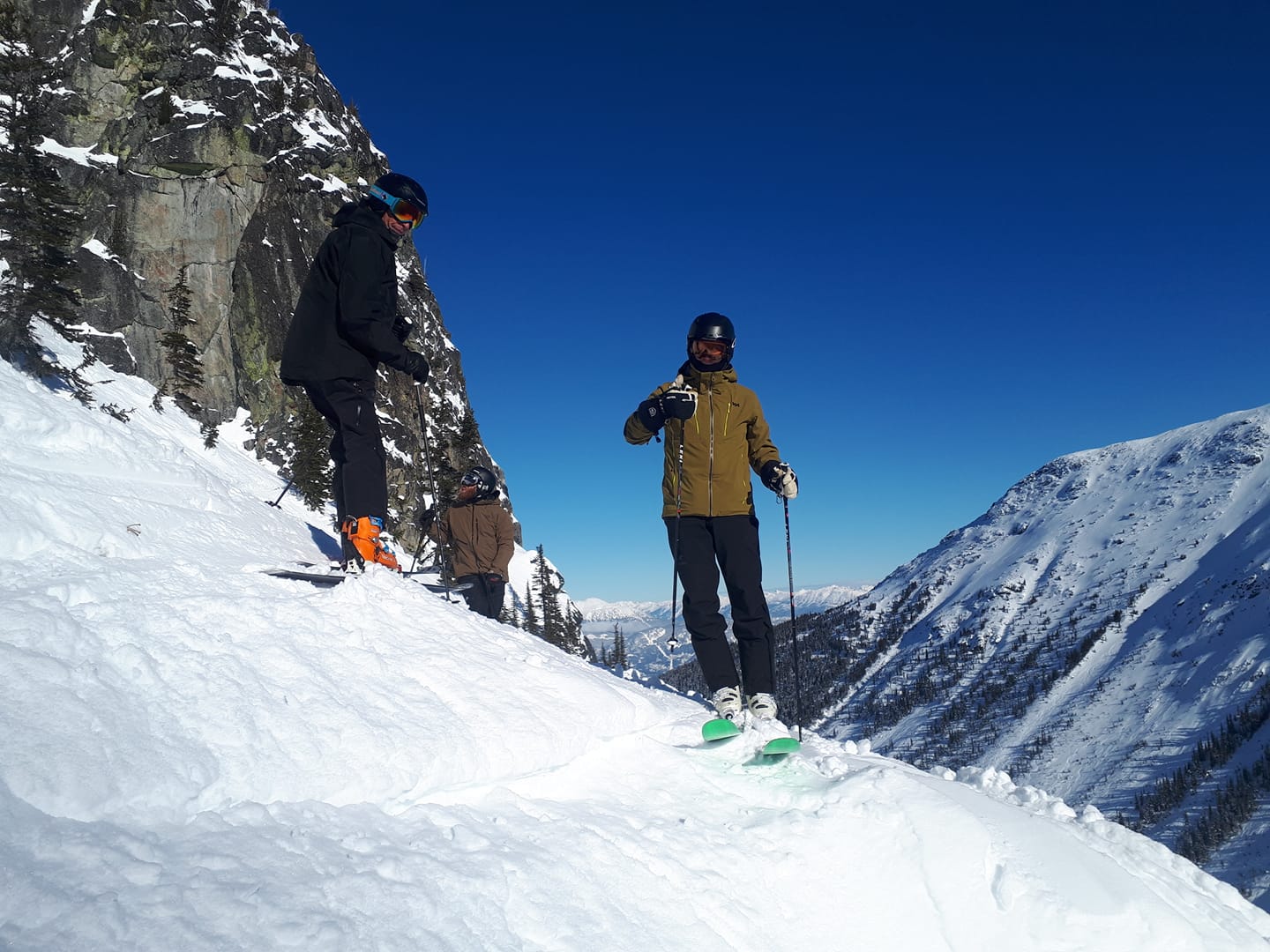 This shot was taken over in the diamond bowl area where it's nice and steep