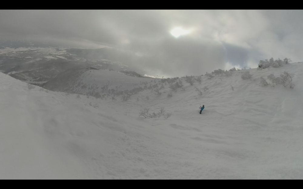 About halfway down after our hike to the peak